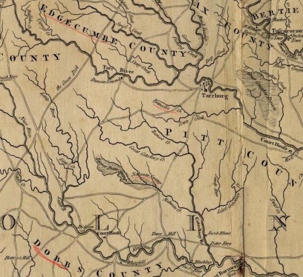 1763 Vaughn Hilburn, Dobbs County, North Carolina Land records Hilbun